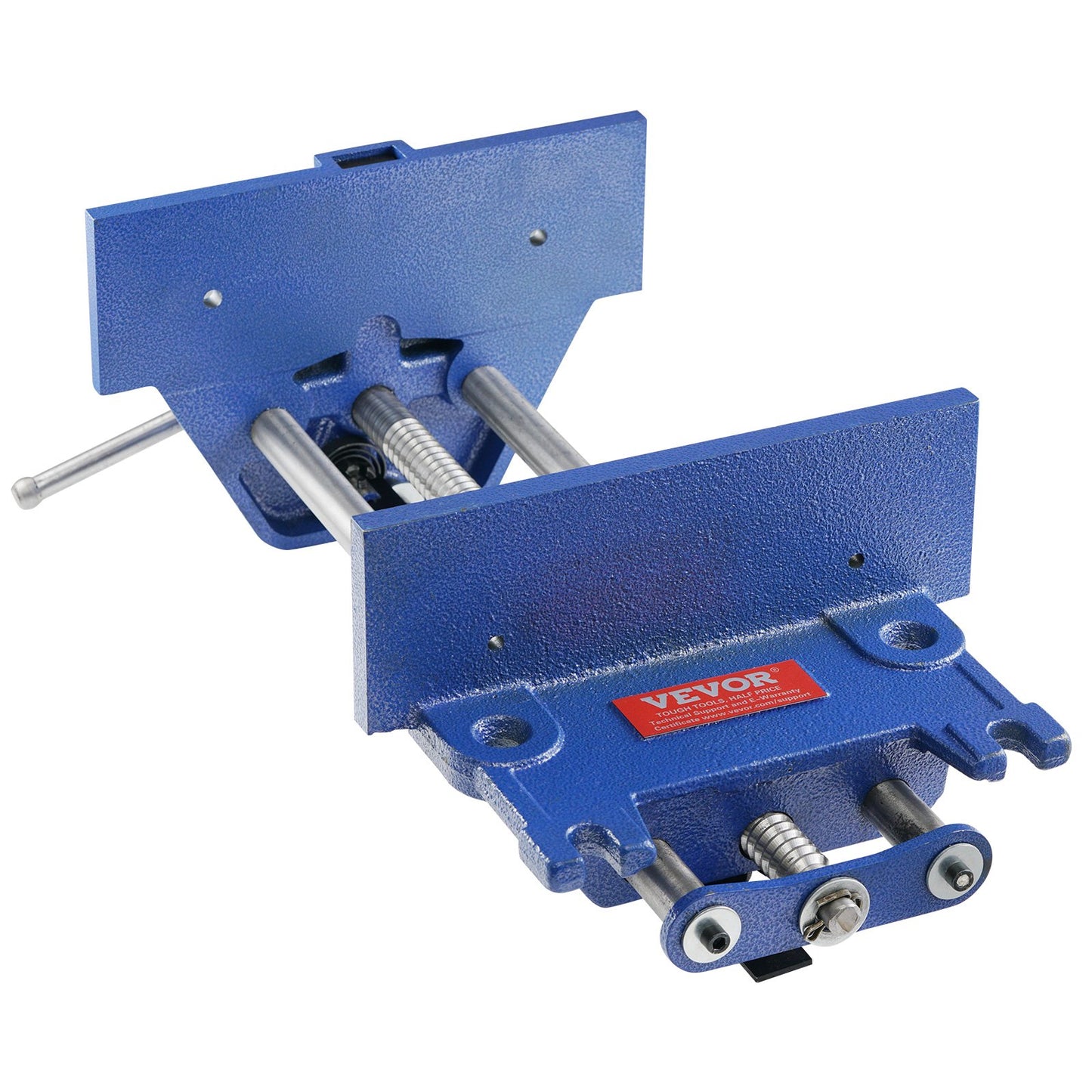 Holzbearbeitungsschraubstock, 13-Zoll-Werkbankschraubstock, robuster Gusseisenschraubstock für Werkbänke, 10,6 Zoll Backenbreite, mit Schnellspannhebel zum Holzbearbeiten, Schneiden und Bohren