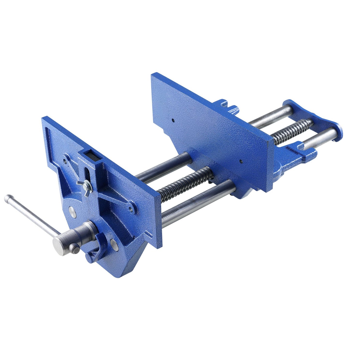 Holzbearbeitungsschraubstock, 13-Zoll-Werkbankschraubstock, robuster Gusseisenschraubstock für Werkbänke, 10,6 Zoll Backenbreite, mit Schnellspannhebel zum Holzbearbeiten, Schneiden und Bohren