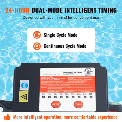 Sandfilterpumpe für Aufstellpools, 400 mm/16 Zoll, 18.000 l/h, 850 W Schwimmbadpumpensystem &amp; Filter-Kombinationsset mit 6-Wege-Mehrwegeventil und Siebkorb, für private und gewerbliche Schwimmbäder