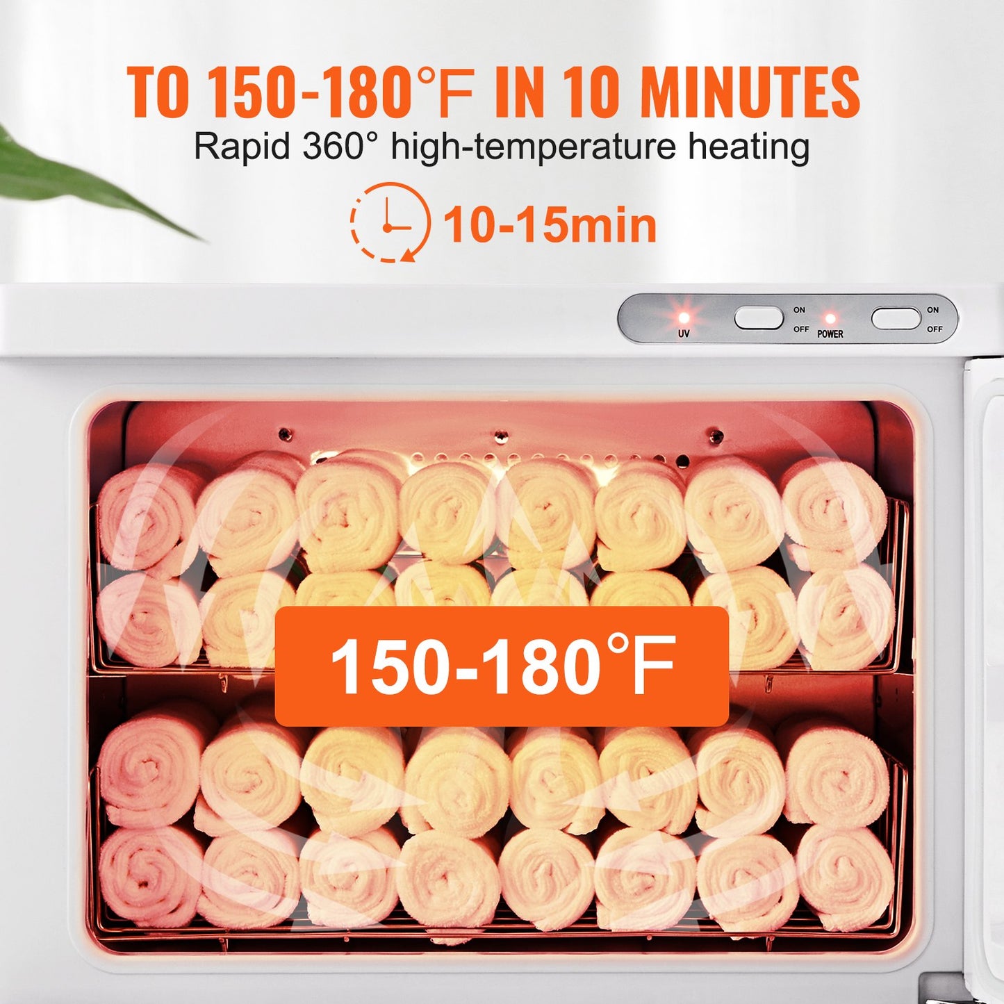 Hot Towel Warmer,23L Large Capacity Spa Hot Towel Warmers with See Through Window, 2 Stainless Steel Racks, Holds up 50-60 Towels, 2-in-1 Quick All-round Heating for Facials, SPA, Massage, Salon