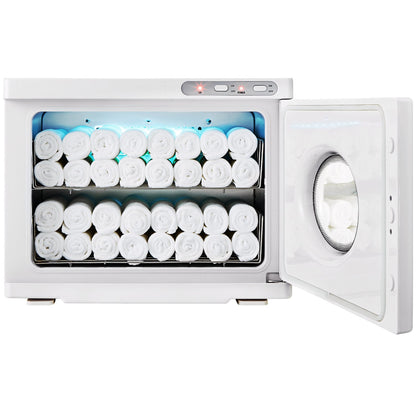 Hot Towel Warmer,23L Large Capacity Spa Hot Towel Warmers with See Through Window, 2 Stainless Steel Racks, Holds up 50-60 Towels, 2-in-1 Quick All-round Heating for Facials, SPA, Massage, Salon