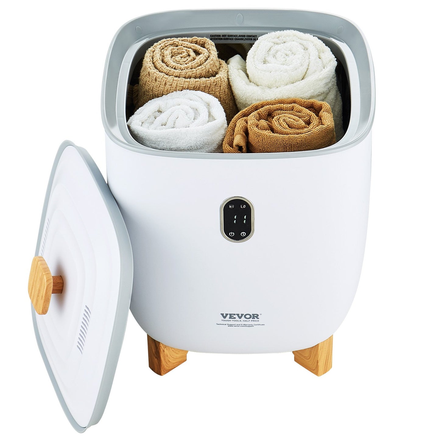 Towel Warmers for Bathroom, 25 L Towel Warmer Bucket with Auto Shut Off for Spa Fits up to 5 Oversized Bath Towels, Blankets, Clothes, Bathrobes, PJ's and More