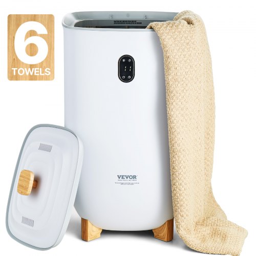 Towel Warmers for Bathroom, 35 L Towel Warmer Bucket, Towel Dryer with Auto Shut Off for Spa Fits up to 6 Oversized Bath Towels, Blankets, Clothes, Bathrobes, PJ's and More
