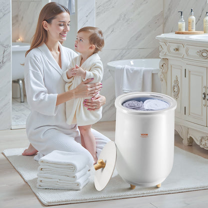 Towel Warmers for Bathroom, Towel Warmer Bucket Auto Shut Off for Spa Fits up to 3 Oversized Bath Towels, Blankets, Clothes, Bathrobes, PJ's and More