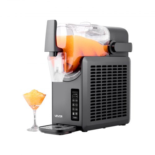 Slush-Eis-Maschine, 2,6 l / 88 oz, kein Eis erforderlich, Slush-Eis-Maschine für Zuhause, Zubereitung von gefrorenen Getränken mit 5 voreingestellten Programmen, Margarita-Maschine mit Selbstreinigung, Frozen Margaritas, Frappés, Milchshakes und mehr