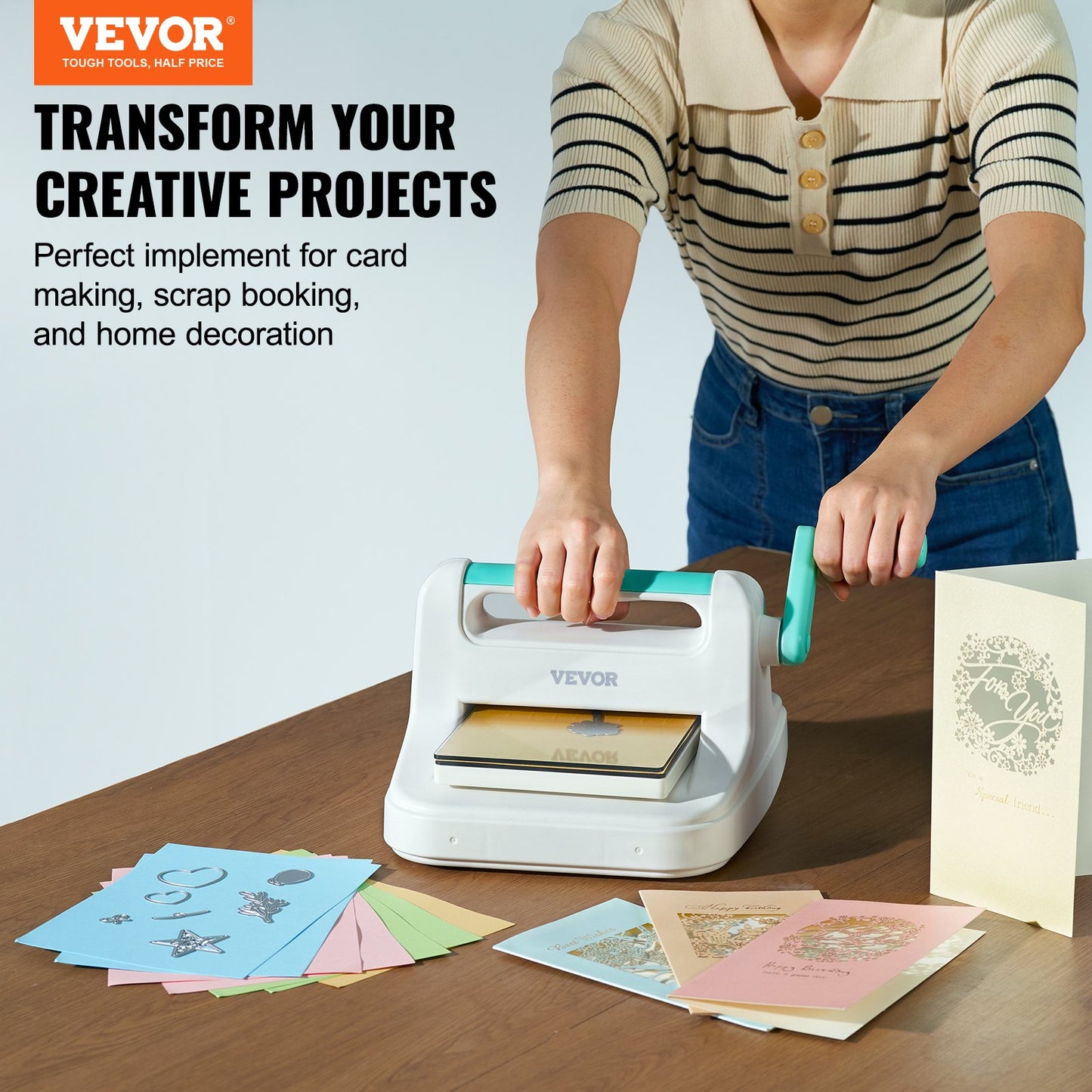 Manuelle Stanz- und Prägemaschine mit 15,2 cm Öffnung für Kunsthandwerk und Scrapbooking