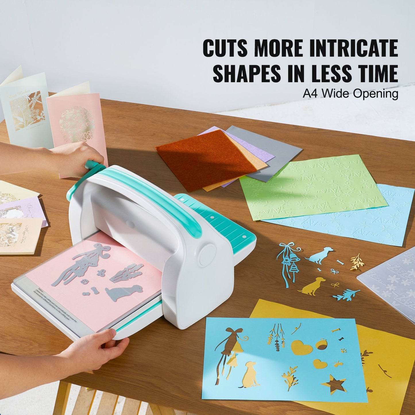 Manuelle Stanz- und Prägemaschine mit 22,9 cm Öffnung für Kunsthandwerk und Scrapbooking