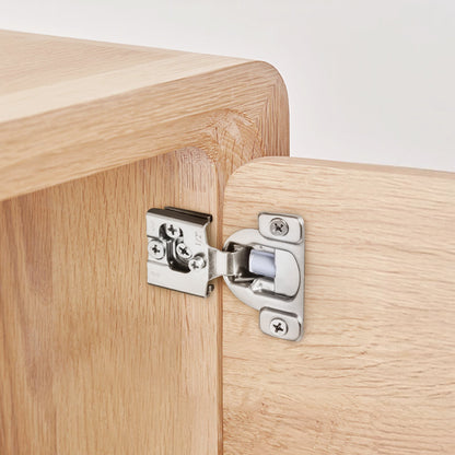 Cabinet Hinges, 50 Packs Partial Overlay Kitchen Cabinet Door Hinges, 105 Degree Opening Angel Soft Close Concealed Cupboard Hinges for Framed Cabinet Type, with Mounting Screws