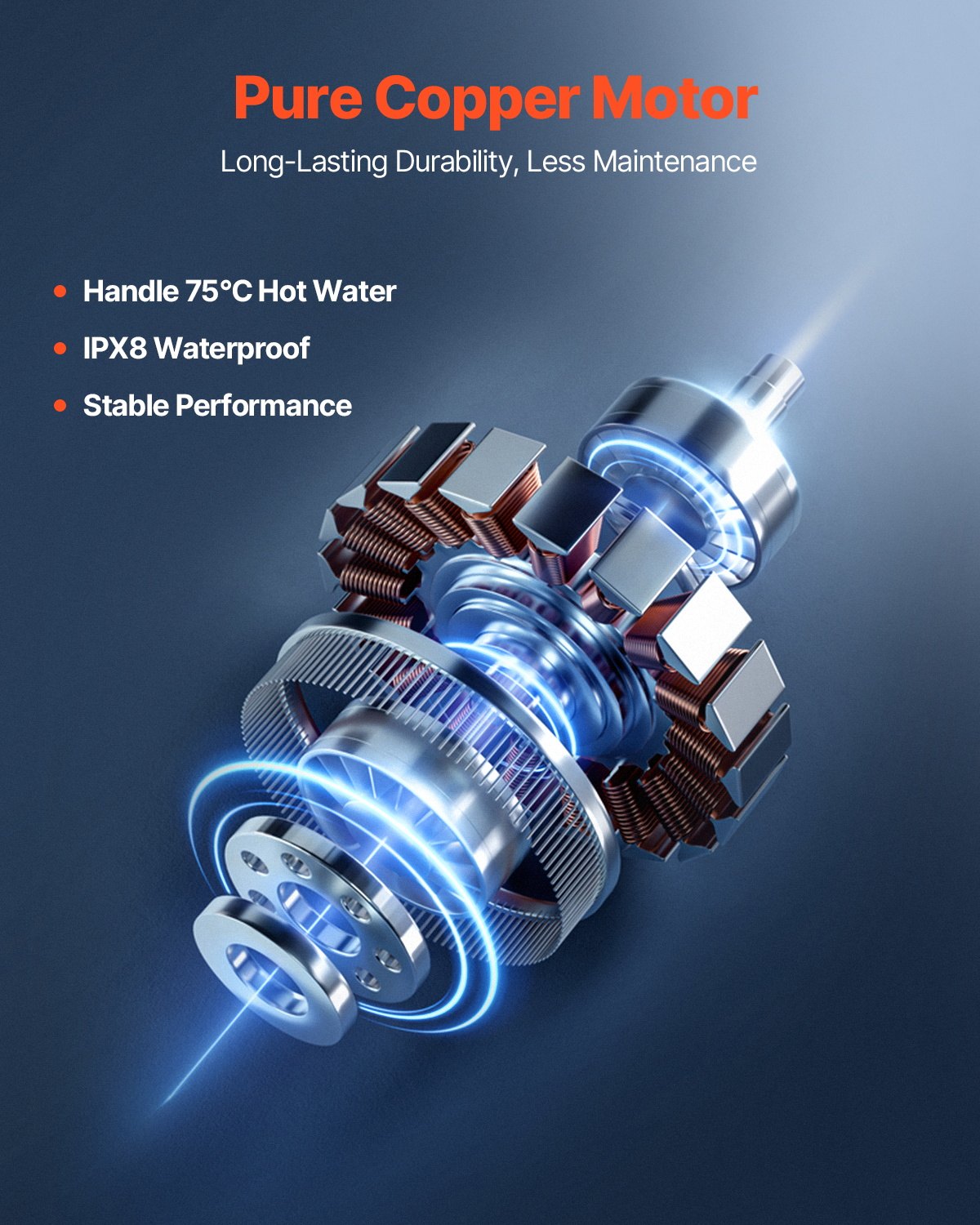 Fäkalienhebeanlage, 1200 W, 180 l/min (48 GPM) Fördermenge, 10 m Förderhöhe, Fäkalienhebeanlage mit 4 Wasserzuläufen, Abwasserentsorgungs-Spülmaschine für Toilette, Keller, Dusche, Waschbecken, Waschküche, Badewanne