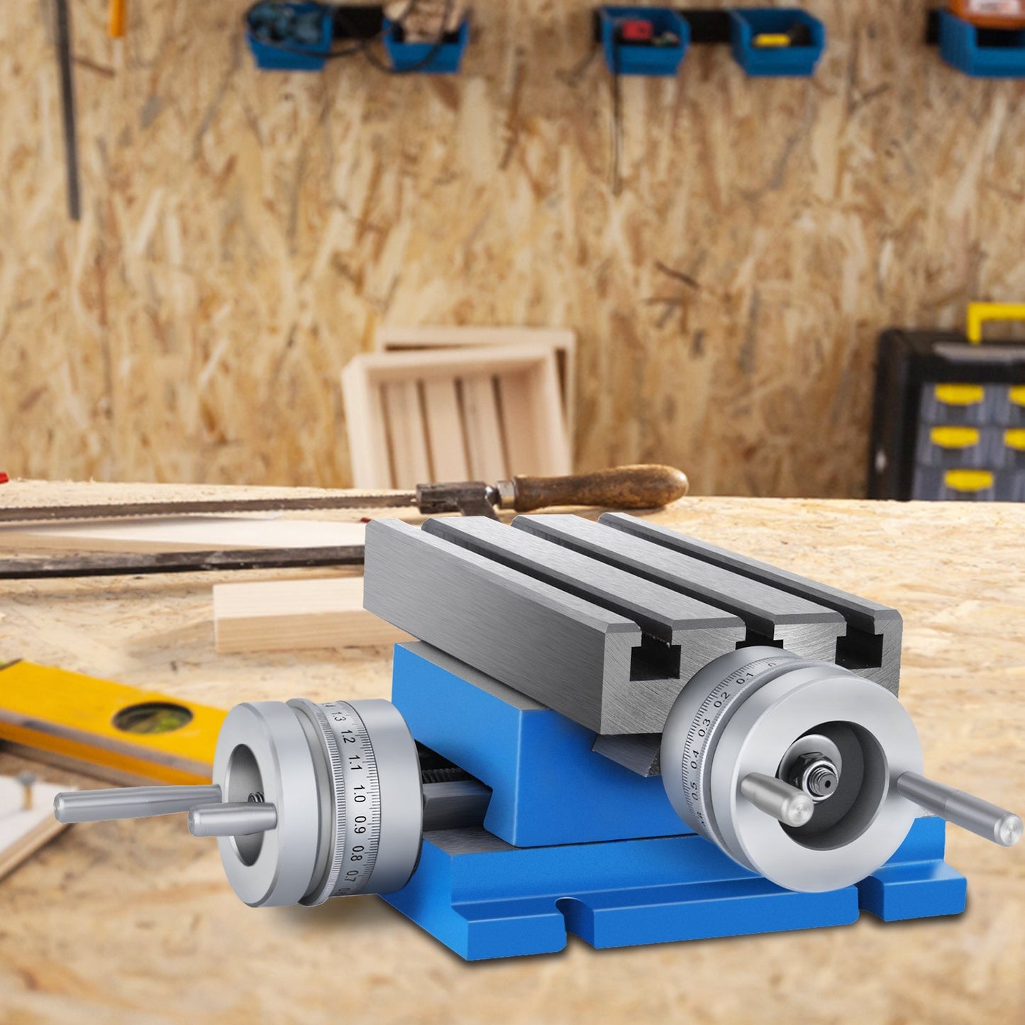 Milling Machine Worktable Cross Slide Table 10.2 x 18.5 cm Compound For Bench Drill Vise