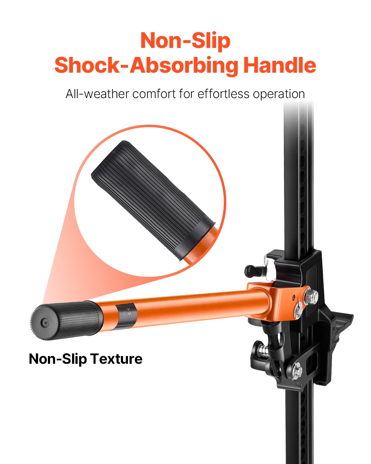 Farm Jack with Base, 152.5 cm Utility High Lift Farm Jack, 3.18 Ton Capacity Ratcheting Off Road Utility Jacks, Heavy-Duty Lift Jacks with 130.1-1380 mm Lifting Range for Tractor, Truck, SUV