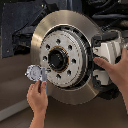 Messuhr mit Metallsockel, 0,03 mm Genauigkeit, Messbereich 0–25,4 mm, gut ablesbares großes Zifferblatt, professionell für Messungen in engen Bereichen, industrielle Bearbeitung und Inspektion, Präzisionsprüfung