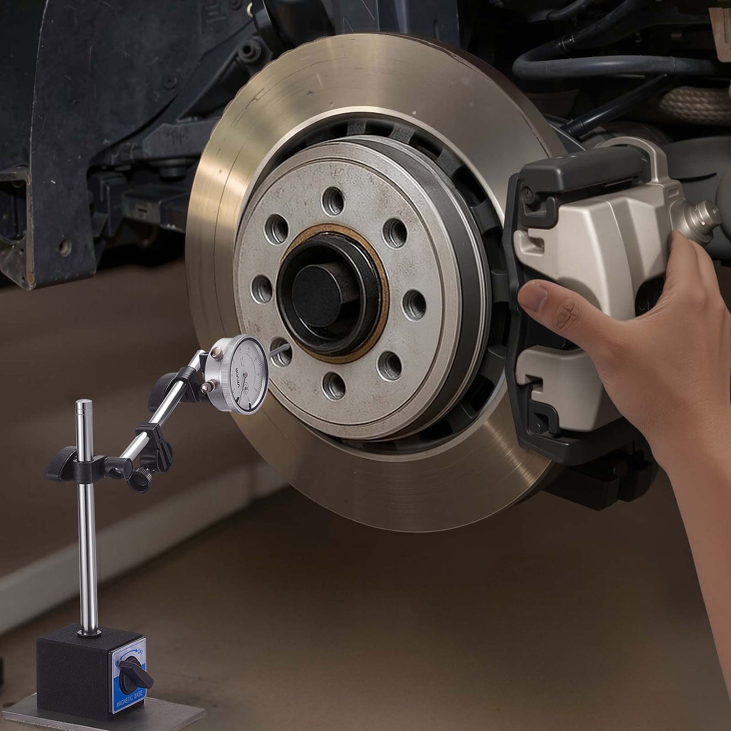 Messuhr, Genauigkeit 0,03 mm, Messbereich 0–25,4 mm, gut ablesbares großes Zifferblatt, professionell für Innendurchmessermessung, Rundlaufprüfung und Ebenheitsprüfung