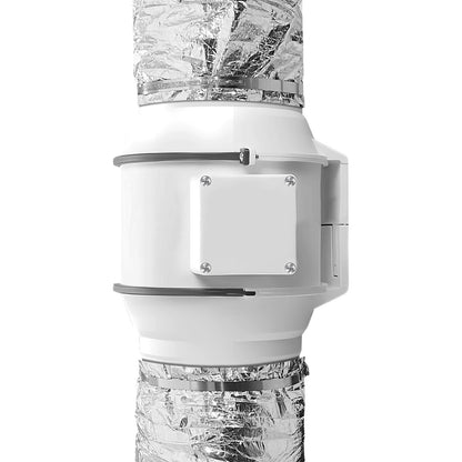 Abluftschlauch für Wäschetrockner, 127 mm isolierter, flexibler Schlauch, 7,62 m lang, mit 2 Schlauchschellen, robuste dreilagige Schutzkonstruktion für Heizung, Kühlung, Lüftung und Abluft, Wärmedurchgangswiderstand R-6.0