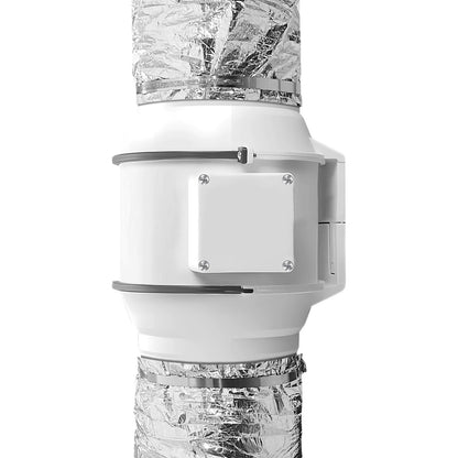 Abluftschlauch für Wäschetrockner, 127 mm isolierter, flexibler Schlauch, 7,62 m lang, mit 2 Schlauchschellen, robuste dreilagige Schutzkonstruktion für Heizung, Kühlung, Lüftung und Abluft, Wärmedämmwert R-4,2