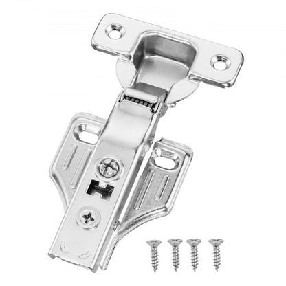 Cabinet Hinges, 40 Packs Full Overlay Kitchen Cabinet Door Hinges, 100 Degree Opening Angel Soft Close Concealed Cupboard Hinges for Framed + Frameless Cabinet Type, with Mounting Screws