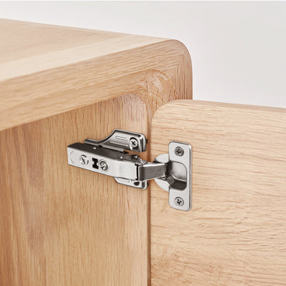 Cabinet Hinges, 50 Packs Full Overlay Kitchen Cabinet Door Hinges, 100 Degree Opening Angel Soft Close Concealed Cupboard Hinges for Framed + Frameless Cabinet Type, with Mounting Screws