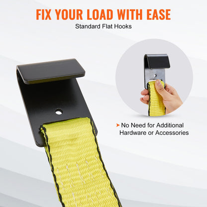 Ratschen-Spanngurte (10er-Pack), 10.000 lb Bruchlast, Endlosratsche mit 10 hochwertigen 2" x 30' Spanngurten, robust, mit Federbeschlägen für den Transport und die Sicherung von Ladung, Haushaltsgeräten und Motorrädern