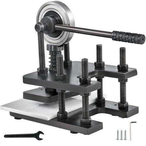 Lederschneidemaschine 180x120mm, manuelle Stanzmaschine, robuste Lederprägemaschine, Handpresse, Form, Stanzform, Lederhandwerks-Schneidemaschine für verschiedene Materialien