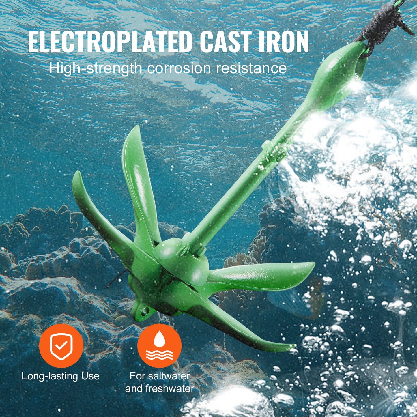 Kayak Anchor Kit, 3.5 lb Paddle Board Anchor Kit with 26.2 ft/8 m Rope and Buoy, Folding Small Boat Anchor with Storage Bag and Snap Hook, Kayak Accessories for Kayaks, Small Boats, Canoes