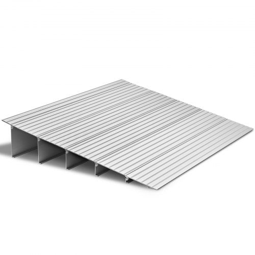 Door Threshold Ramp, 138 mm Rise, Aluminum Alloy Threshold Ramp Rated 363 kg Load Capacity, Handicap Ramps for Home Steps for Wheelchair, Scooters, Power Chairs, Walkers, Bicycle, Tricycle