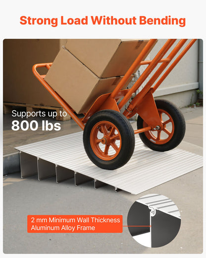 Türschwellenrampe, 138 mm Steigung, rollstuhlgerecht, Tragkraft 363 kg