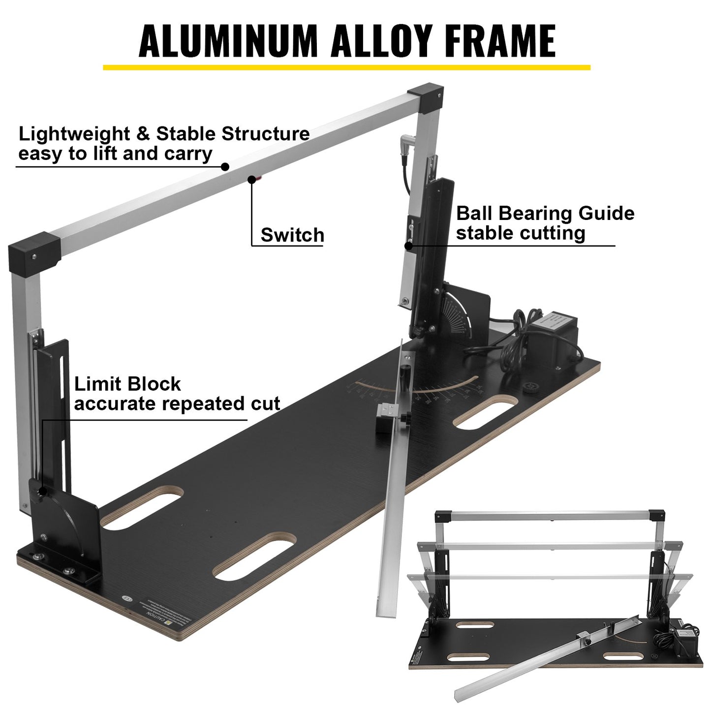 Desktop Styrofoam Cutting Machine 42 cm Max. Cut Thickness Foam Cutter 112 cm Max. Cut Length Hot Wire Foam Cutter 0-90° Styrofoam Cutter with Six Heating Wires for Cutting Foams Pearl Cotton