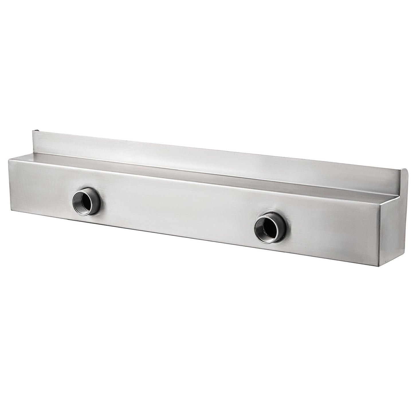 23.6" x 4.5" x 3.1" Stainless Steel Decorative Waterfall Pool Fountain For Garden Pond Indoors And Outdoors