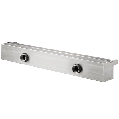 Rechteckiger Wasserfall-Poolbrunnen mit LED-Streifenbeleuchtung, 60 x 11,5 x 8 cm / 23,6" x 4,5" x 3,1"