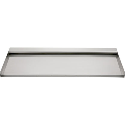 Wasserfallflügel, 60 cm Edelstahl-Wasserfallüberlauf, rechteckiger Wasserfall für Teichbrunnen, Kaskadenflügel mit Anschlussstück, Schlauch, Klemme und PTFE-Band, Wasserflügel für Koiteiche, Wasserspiel