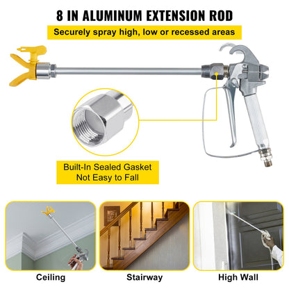 Airless-Farbspritzschlauch-Set, 15,24 m, 6,4 mm Drehgelenk, 3600 psi, mit 517er Düse