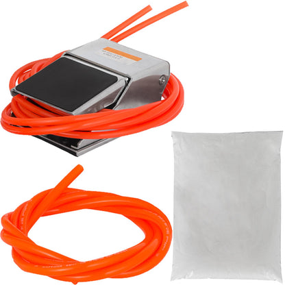 Dental Sandblaster 2 Pen + 2 Tanks Dental Lab Sandblaster with LED Light and Large View Window Sandblaster Machine with Foot Pedal Control