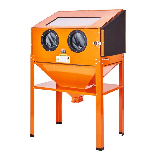227.1 L Sand Blasting Cabinet with Stand with Blasting Gun & 4 Nozzles