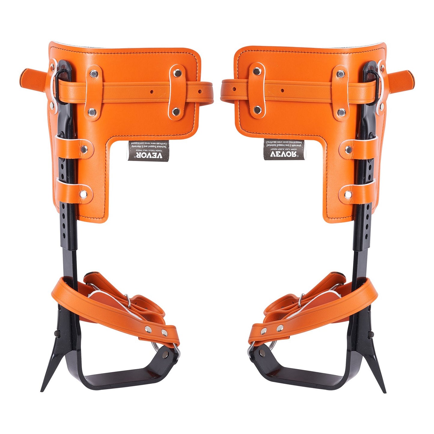 Tree Climbing Spikes Set, 1 Pair Alloy Steel Climbing Spurs with Safety Rope and Safety Harness, 350lbs Load Capacity Tree Climbing Gear, Arborist Equipment for Climbers, Fruit Picking, Orange