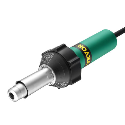 Hot Air Plastic Welder, 1600W Hot Air Torch Pistol, 122-1112℉ PVC TPO Vinyl Heat Gun Welding Torch, Plastic Roofing Welding Kit with 9 Accessories- 4 Nozzles & 4 Seam Rollers for PP/PE/PVC Sheet