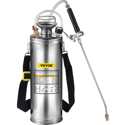 Stainless Steel Sprayer 10L Household Gardening and Floor Cleaning Sprayer, Suitable for the Current Neds of Industry, Agriculture, Commerce, Medicine and Other Industries