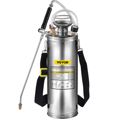 Stainless Steel Sprayer 10L Household Gardening and Floor Cleaning Sprayer, Suitable for the Current Neds of Industry, Agriculture, Commerce, Medicine and Other Industries