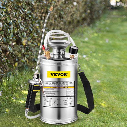 Stainless Steel Sprayer 6L Household Gardening and Floor Cleaning Sprayer, Suitable for the Current Neds of Industry, Agriculture, Commerce, Medicine and Other Industries