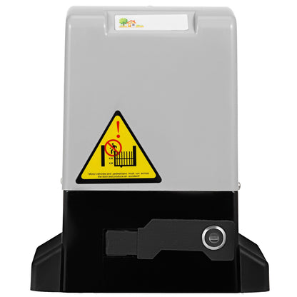 Automatic Gate Opener 600 kg/1300 lb, with Infrared Security Photocell Sensor with 2 Remote Controls Sliding Gate Opener Move Speed 1188.7 cm Per Min