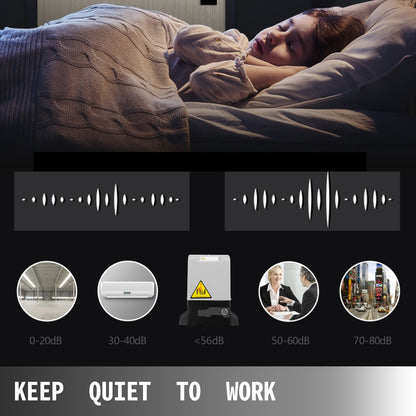 Automatic Gate Opener 600 kg/1300 lb, with Infrared Security Photocell Sensor with 2 Remote Controls Sliding Gate Opener Move Speed 1188.7 cm Per Min