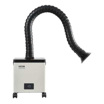 Solder Fume Extractor, 85W Brushless Soldering Smoke Absorber with 3-Stage Filters & 3-Speed Adjustment, 200m³/h Strong Suction Solder Smoke Purifier for Soldering, Engraving, DIY Welding, Salon