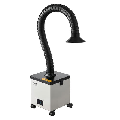 Solder Fume Extractor, 85W Brushless Soldering Smoke Absorber with 3-Stage Filters & 3-Speed Adjustment, 200m³/h Strong Suction Solder Smoke Purifier for Soldering, Engraving, DIY Welding, Salon