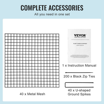 10er-Pack Pflanzenschutz gegen Tiere, 30 x 30 cm Hühnerdraht-Pflanzenschutz, Pflanzenkäfige für Gartenpflanzen, Blumen und Gemüse, hält Kaninchen, Hühner und Eichhörnchen fern, 40-teiliges Metallgitter
