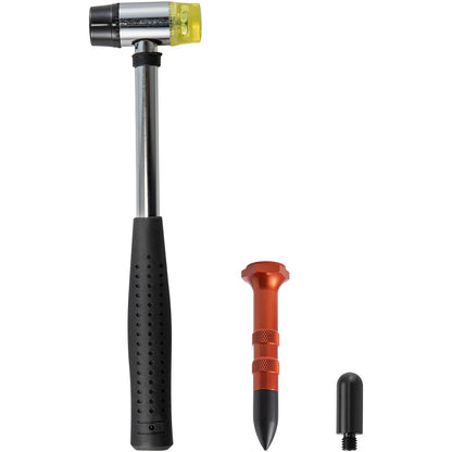 Dellenreparaturset mit 20 lackschadenfreien Ausbeulstäben aus Edelstahl, professionelles Werkzeug zur Beseitigung von Hagelschäden, Türdellen und anderen Beschädigungen.