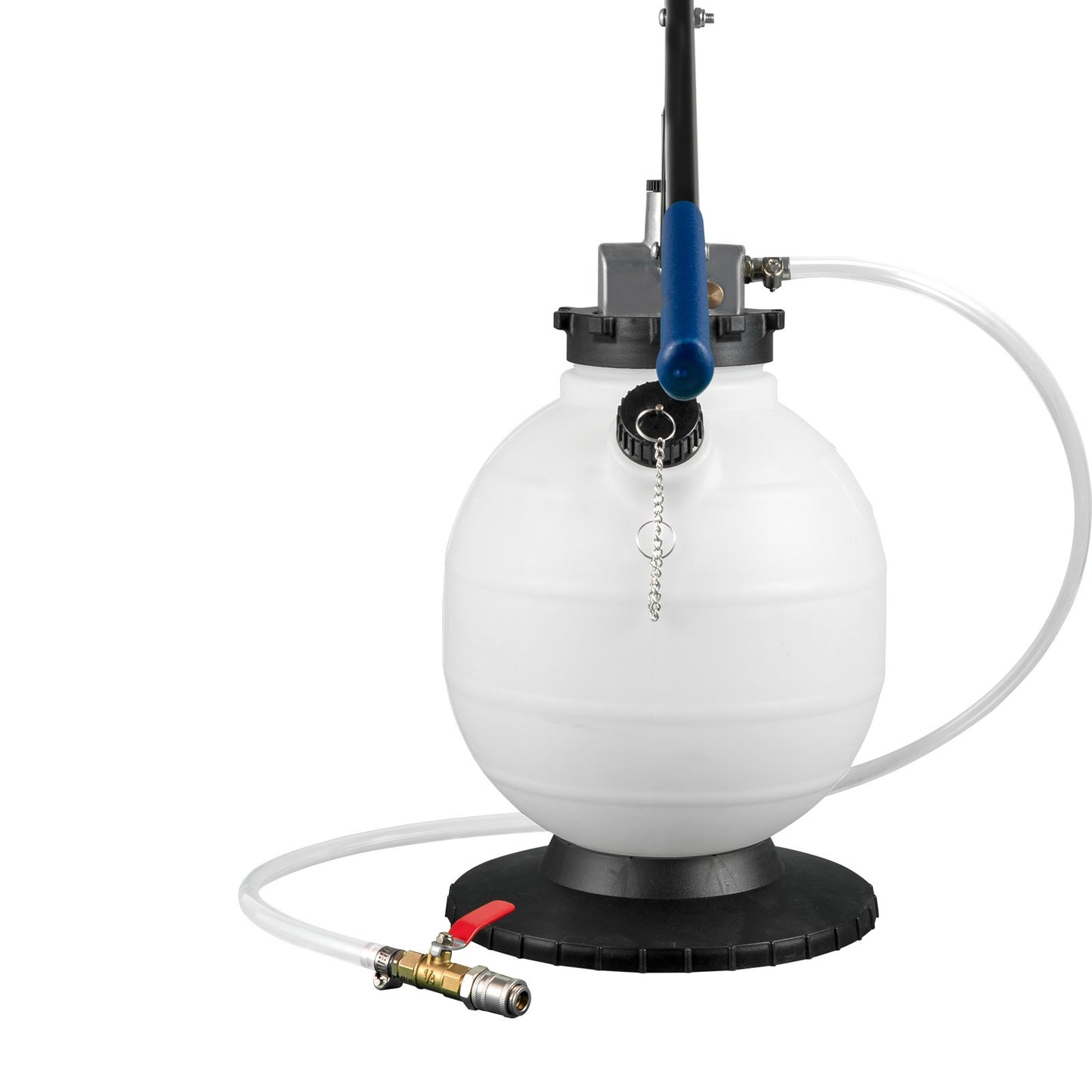 Transmission Fluid Pump Manual ATF Refill System Dispenser, Oil and Liquid Refill Bleeder 7.5 Liter Large Capacity, Automatic Transmission Fluid Pump Tool Set with 15 Pieces ATF Filler Adapters