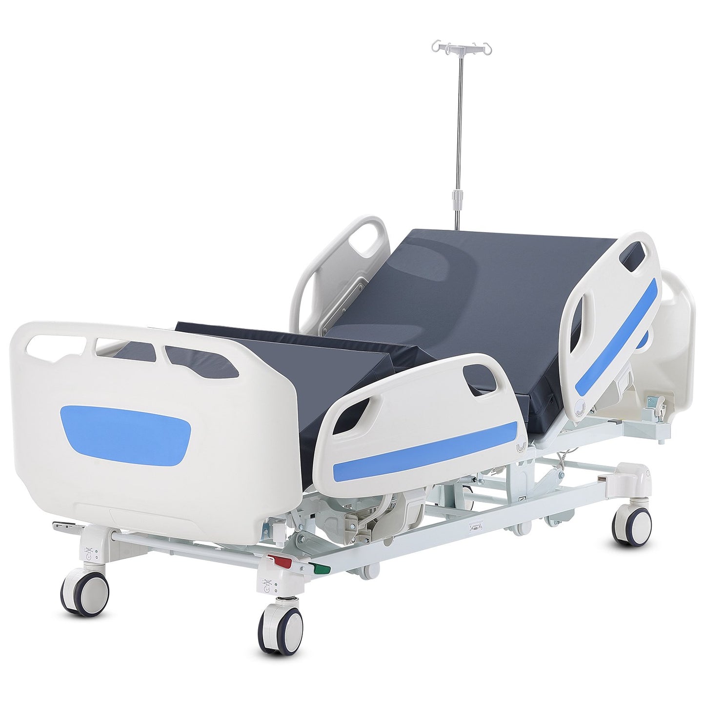 Premium 5-Funktions-Krankenhausbett, vollelektrisch, Intensivbett, medizinisches Bett, Belastbarkeit 250 kg