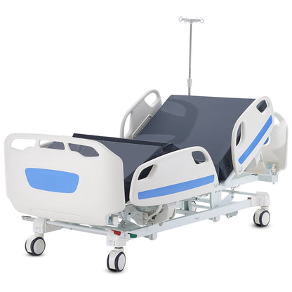 Premium 5-Funktions-Krankenhausbett, vollelektrisch, Intensivbett, medizinisches Bett, Belastbarkeit 250 kg
