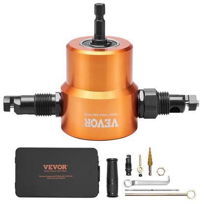 Doppelkopf-Blechnibbler Metallschneider Bohrmaschinenaufsatz Schneidwerkzeug