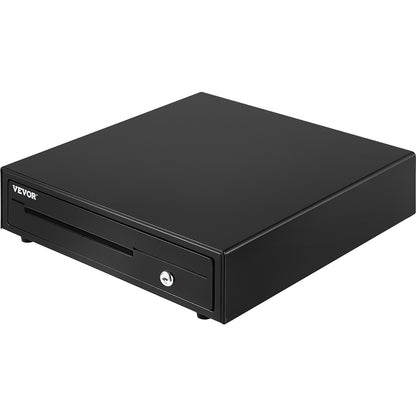 Kassenschublade, 40,6 cm, 12 V, für Kassensysteme mit 5 Geldscheinfächern und 8 Münzfächern, herausnehmbarem Münzfach und 2 Schlüsseln, RJ11/RJ12-Kabel für Supermärkte, Bars, Cafés und Restaurants