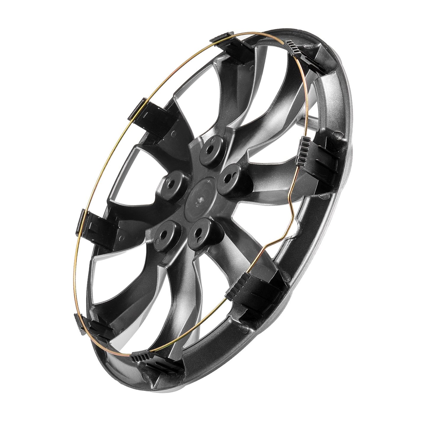 Radkappen, 16 Zoll Durchmesser, robuste und langlebige, kratzfeste Radkappe mit Schnappverschluss und Ventilbohrung, ABS- und PC-Radkappe mit hoher Steifigkeit und geringem Luftwiderstand, für alle Wetterbedingungen geeignet